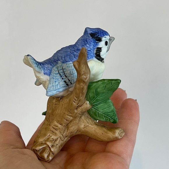 Lefton Bird Collection Porcelain Blue Bird Figurine Taiwan Vintage - Picture 3 of 12